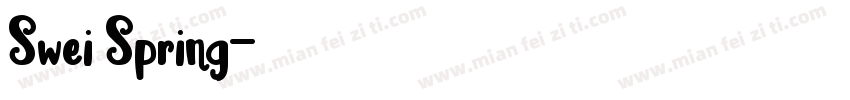 Swei Spring字体转换